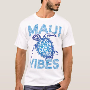 Polynesisch Blau Stammes-Meeresschildkröte Maui Vi T-Shirt