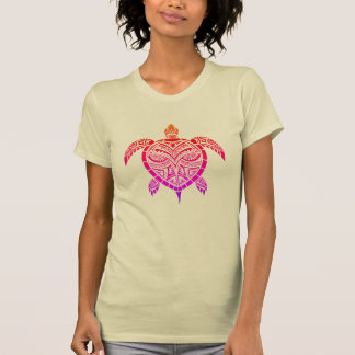 Polynesisch Inspiriertes Atemberaubendes Schildkrö T-Shirt