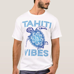 Polynesische blaue Stammesmeeres-Schildkröte Tahit T-Shirt