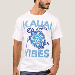 Polynesische blaue Stammesmeereschildkröte Kauai V T-Shirt