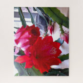 POLYNESISCHE DRAGON CACTUS-NIGHT-BLOOM-Puzzle Puzzle (Vertikal)