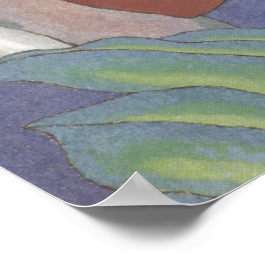 'Polynesische Frau und Tiki' - Arman Manookian Poster (Ecke)