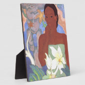 Polynesische Frauen und Tiki Fotoplatte (Seite)