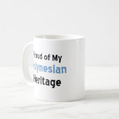 polynesische Kaffeekaffee-Tasse Kaffeetasse (Vorderseite Links)