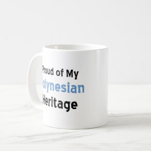 polynesische Kaffeekaffee-Tasse Kaffeetasse (Vorderseite Links)