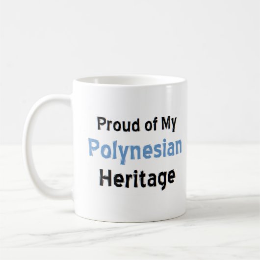 polynesische Kaffeekaffee-Tasse Kaffeetasse (Links)
