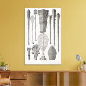 Polynesische Klubs und Rangabzeichen Leinwanddruck (Insitu (Wohnzimmer))