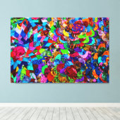 POLYNESISCHE PATTER 32x48 Leinwanddruck (Insitu (Holzboden))