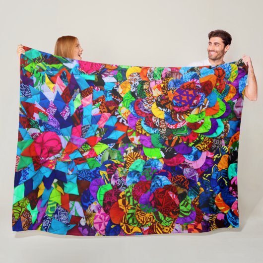 POLYNESISCHE PATTER FLEECEDECKE (Beispiel)