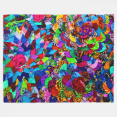 POLYNESISCHE PATTER FLEECEDECKE (Vorderseite (Horizontal))