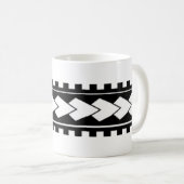 Polynesische Tätowierung entwarf Tasse (VorderseiteRechts)