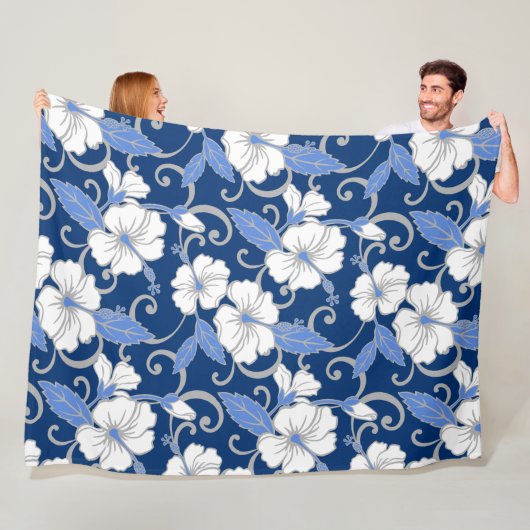 POLYNESISCHE TRAUME (BLAU) FLEECEDECKE (Beispiel)