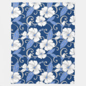 POLYNESISCHE TRAUME (BLAU) FLEECEDECKE (Vorderseite)