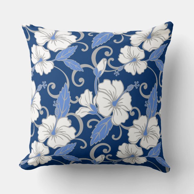 POLYNESISCHE TRAUME (BLAU) KISSEN (Vorderseite)