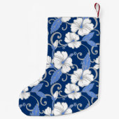 POLYNESISCHE TRAUME (BLAU) KLEINER WEIHNACHTSSTRUMPF (Rückseite)