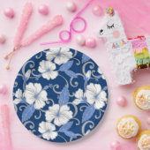 POLYNESISCHE TRAUME (BLAU) PAPPTELLER (Party)