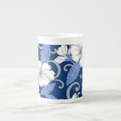 POLYNESISCHE TRAUME (BLAU) PORZELLANTASSE (Vorderseite)