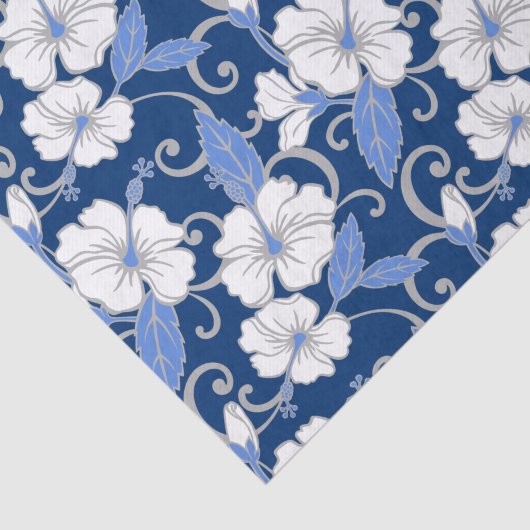 POLYNESISCHE TRAUME (BLAU) SEIDENPAPIER (Ausschnitt)