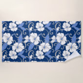 POLYNESISCHE TRAUME (BLAU) STRANDTUCH (Vorderseite)