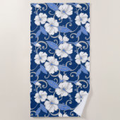 POLYNESISCHE TRAUME (BLAU) STRANDTUCH (Vorderseite)