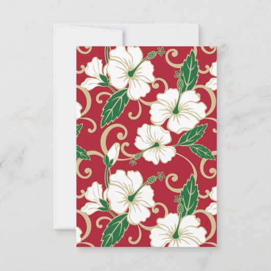 POLYNESISCHE TRAUME (CHRISTMAS) DANKESKARTE (Rückseite)