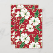 POLYNESISCHE TRAUME (CHRISTMAS) DANKESKARTE (Vorne/Hinten)