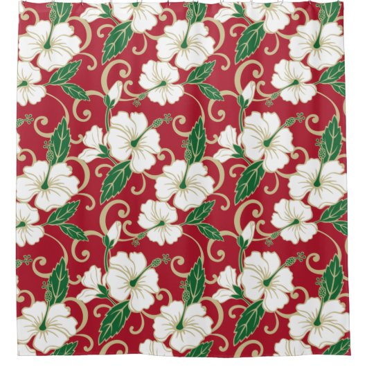 POLYNESISCHE TRAUME (CHRISTMAS) DUSCHVORHANG (Vorderseite)