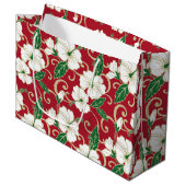 POLYNESISCHE TRAUME (CHRISTMAS) Geschenktasche Große Geschenktüte (Vorderseite Schrägansicht)