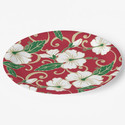 POLYNESISCHE TRAUME (CHRISTMAS) PAPPTELLER (Schrägansicht)