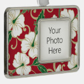 POLYNESISCHE TRAUME (CHRISTMAS) Rahmen-Ornament SILBER (Rechts)