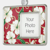 POLYNESISCHE TRAUME (CHRISTMAS) Rahmen-Ornament SILBER (Links)