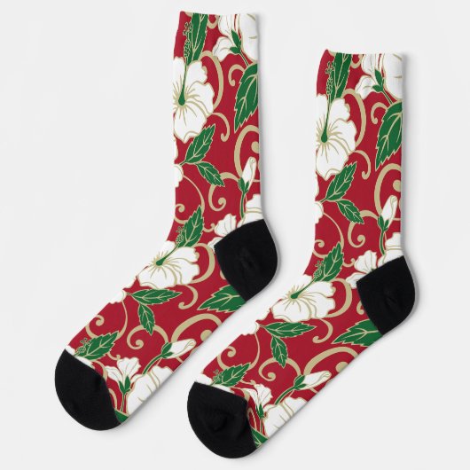 POLYNESISCHE TRAUME (CHRISTMAS) SOCKEN (Linkes Detail)