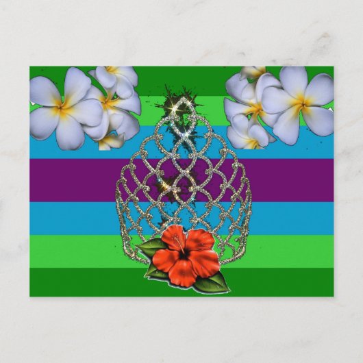 Polynesischer Diva Pride Postkarte (Vorderseite)