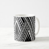 Polynesischer Hawaiianstamm Samoan Kaffee Koko Tas Kaffeetasse (VorderseiteRechts)