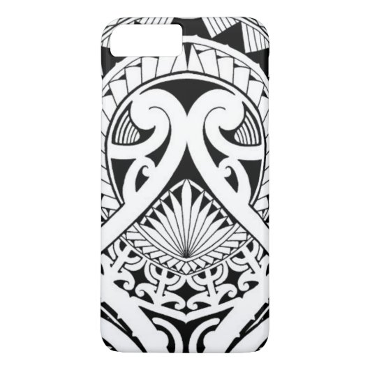 Polynesischer/Maori- Stammes- Tätowierungsentwurf Case-Mate iPhone Hülle (Rückseite)