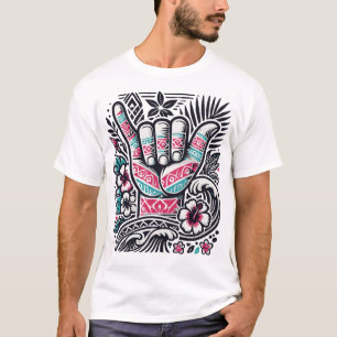 Polynesischer Shaka - hawaiianischer Aloha-Geist T-Shirt