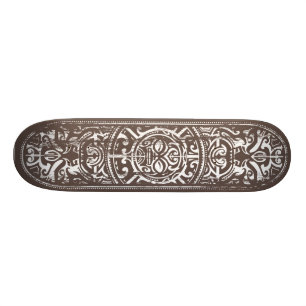Polynesischer Stammes- Gesichts-Schmutz Skateboard