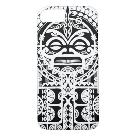 Polynesischer Stammes- Tätowierungsentwurf mit Case-Mate iPhone Hülle (Rückseite)