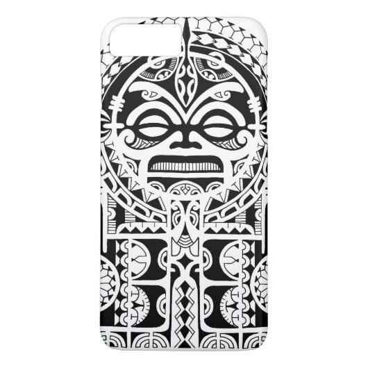 Polynesischer Stammes- Tätowierungsentwurf mit Case-Mate iPhone Hülle (Rückseite)