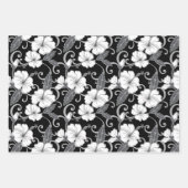 POLYNESISCHER TRAAM (SCHWARZ) GESCHENKPAPIER SET (Vorderseite 3)
