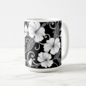 POLYNESISCHER TRAAM (SCHWARZ) KAFFEETASSE (VorderseiteRechts)