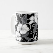 POLYNESISCHER TRAAM (SCHWARZ) KAFFEETASSE (Vorderseite Links)