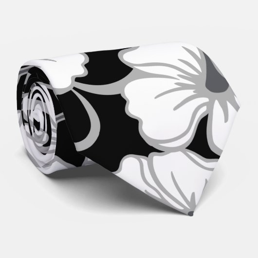 POLYNESISCHER TRAAM (SCHWARZ) KRAWATTE (Gerollt)