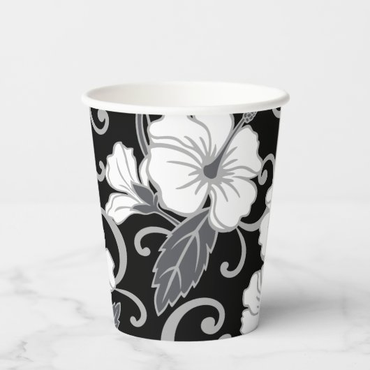 POLYNESISCHER TRAAM (SCHWARZ) PAPPBECHER (Rückseite)