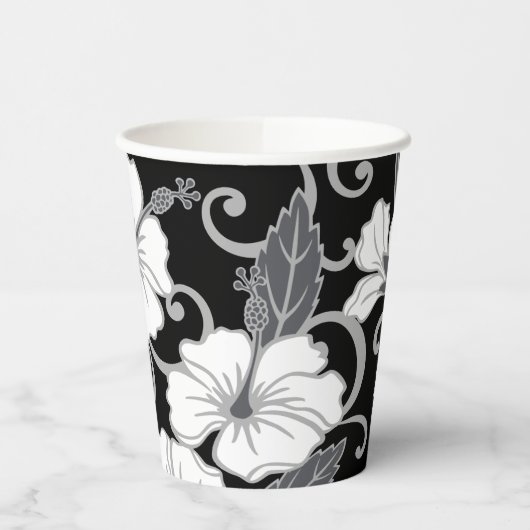 POLYNESISCHER TRAAM (SCHWARZ) PAPPBECHER (Links)