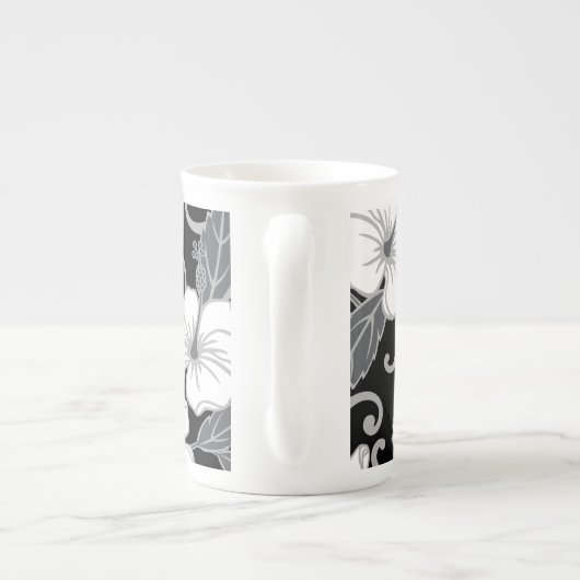 POLYNESISCHER TRAAM (SCHWARZ) PORZELLANTASSE (Rückseite)