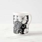 POLYNESISCHER TRAAM (SCHWARZ) PORZELLANTASSE (Vorderseite Rechts)