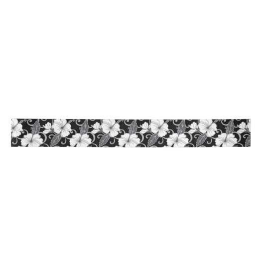 POLYNESISCHER TRAAM (SCHWARZ) SATIN RIBBON SATINBAND (Vorderseite)