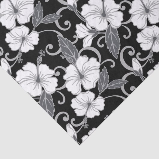 POLYNESISCHER TRAAM (SCHWARZ) SEIDENPAPIER (Ausschnitt)