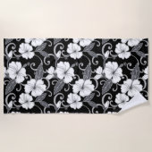 POLYNESISCHER TRAAM (SCHWARZ) STRANDTUCH (Vorderseite)